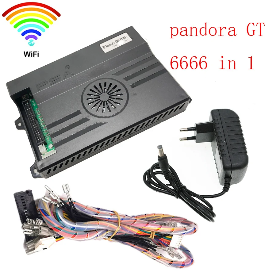 4 Pezzi Nuovo 3D Pandora Saga Gt Box 6666 /5200 In 1 Game Board Wifi Scarica Più Arcade Hdmi Pcb Game Box Convertitore Video