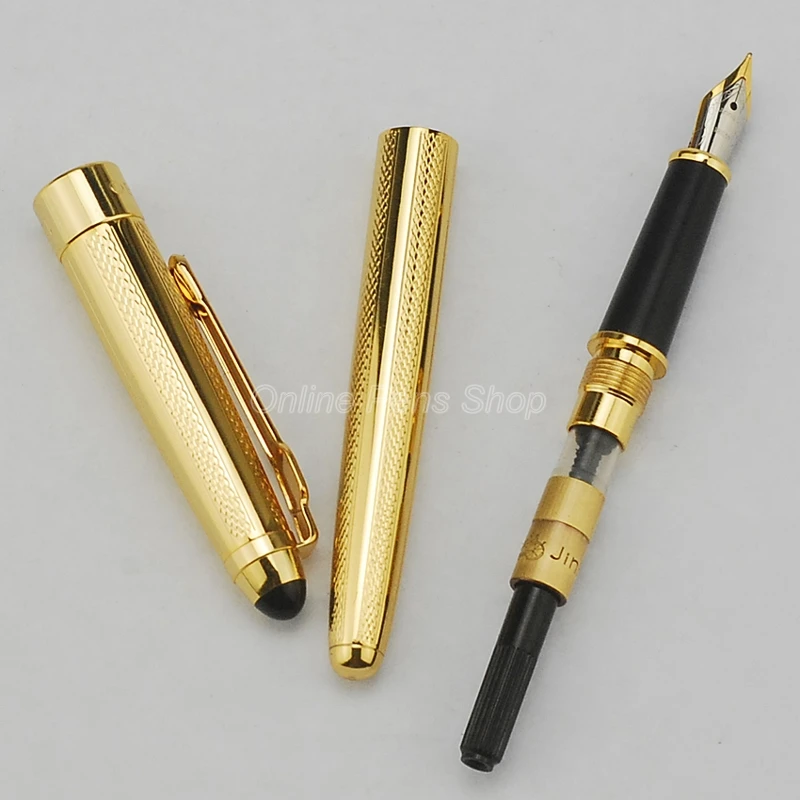 Jinhao Elegant Golden M Nib 0.5MM Fountain Pen JF008