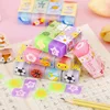 3 Piece Cartoon Cute Crystal Clamp Rubber Mini Eraser Set Novelty Stationery 4