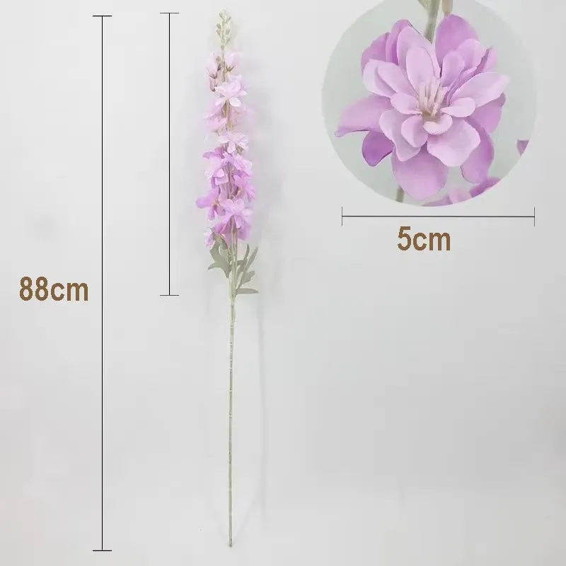 Artificial Delphinium Flower Branch 5