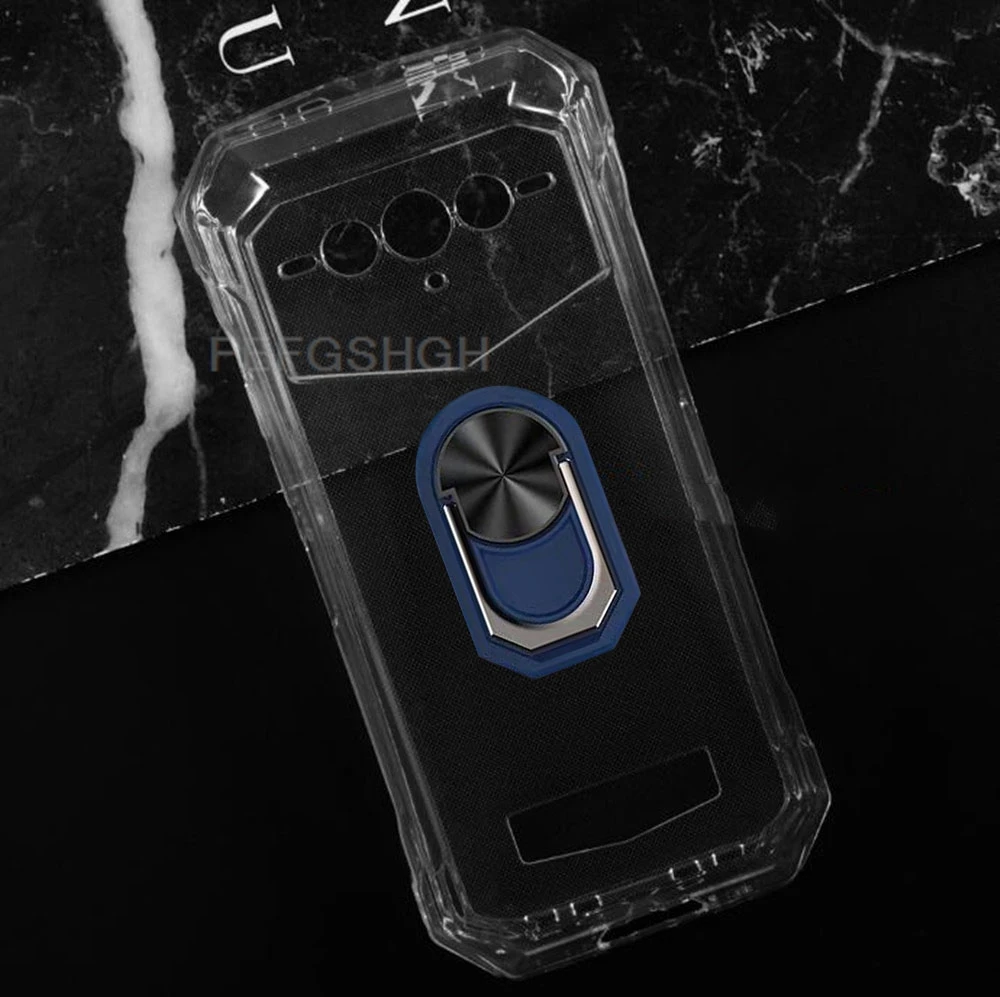 Enhanced Phone Cover with Back Ring Holder - TPU Soft Silicone Case, 6.58