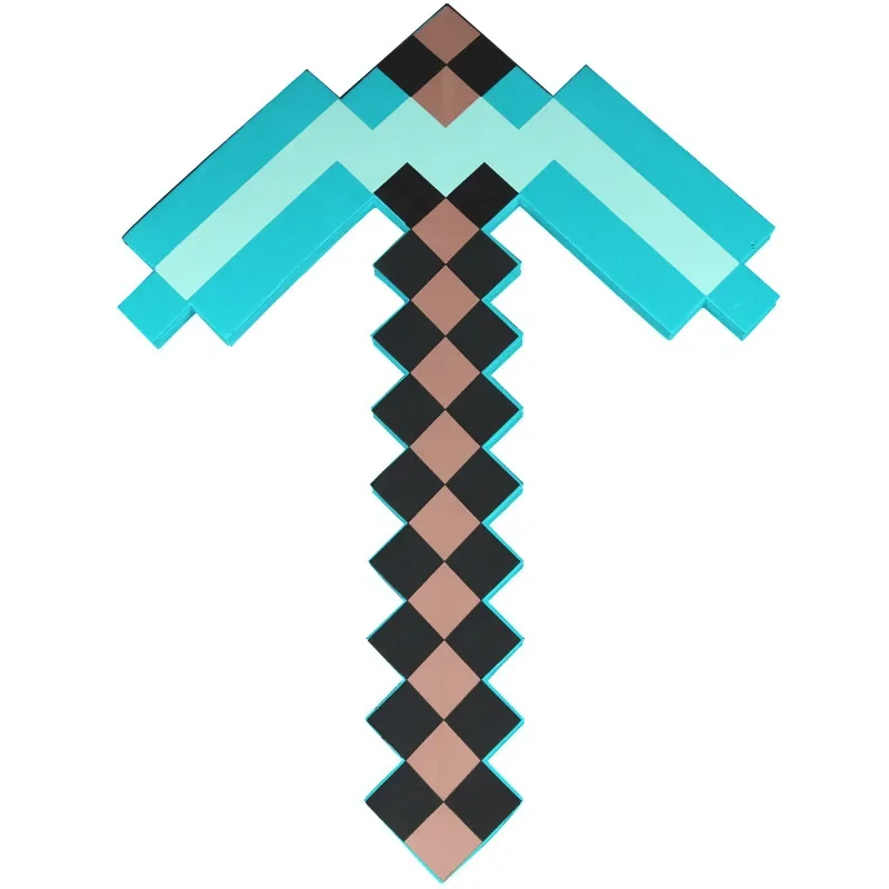Children Toys Minecraft Design Diamond Sword My World Soft EVA Foam Toy Steve Sword Ax Kids Cosplay Gift