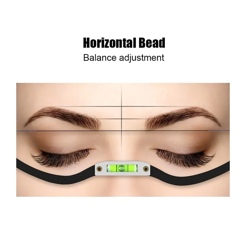 Eyebrow Positioning String Mark Ruler Microblading Horizontal Bead Mapping For Permanent Makeup Measuring Brow Design 1Pcs