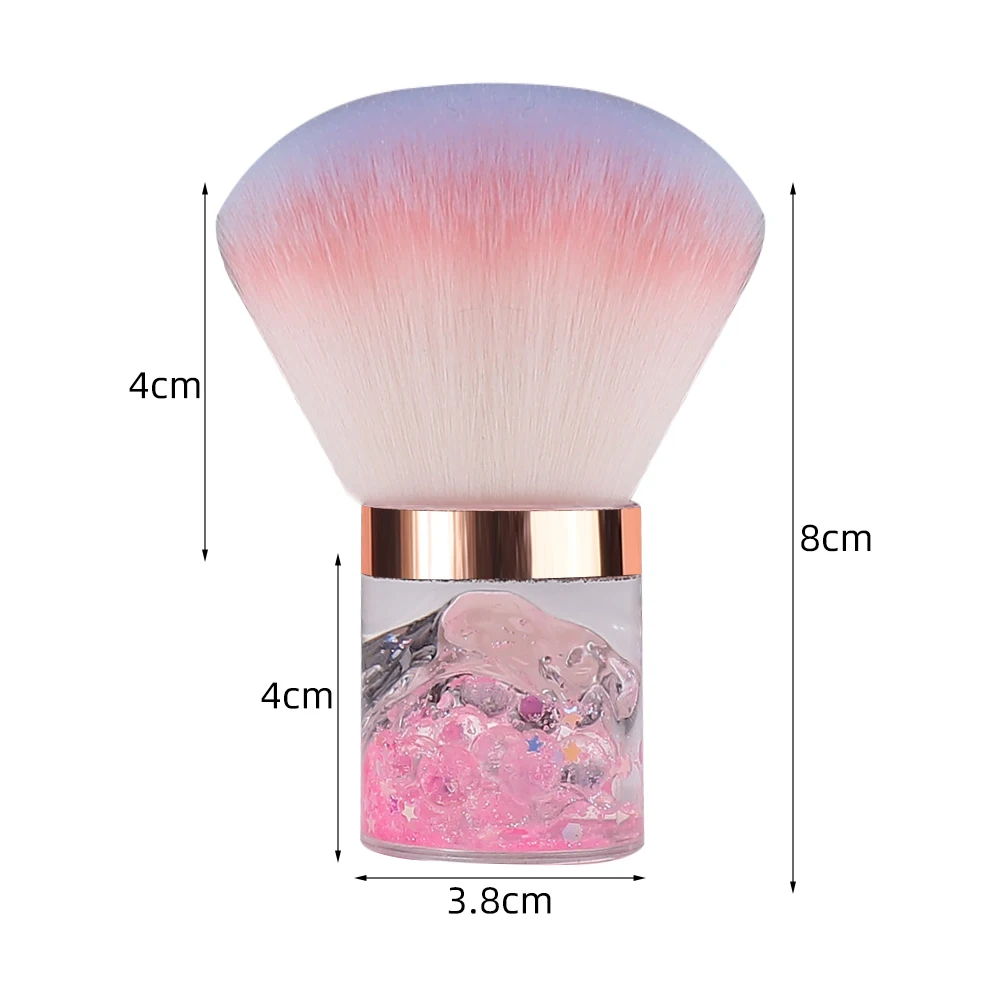 Nail Art Mushroom Rose Head Brush Remove Nail Dust Brush Polish Powder Cleaning Tool Beauty Makeup Brushes Manicure Accessories 6