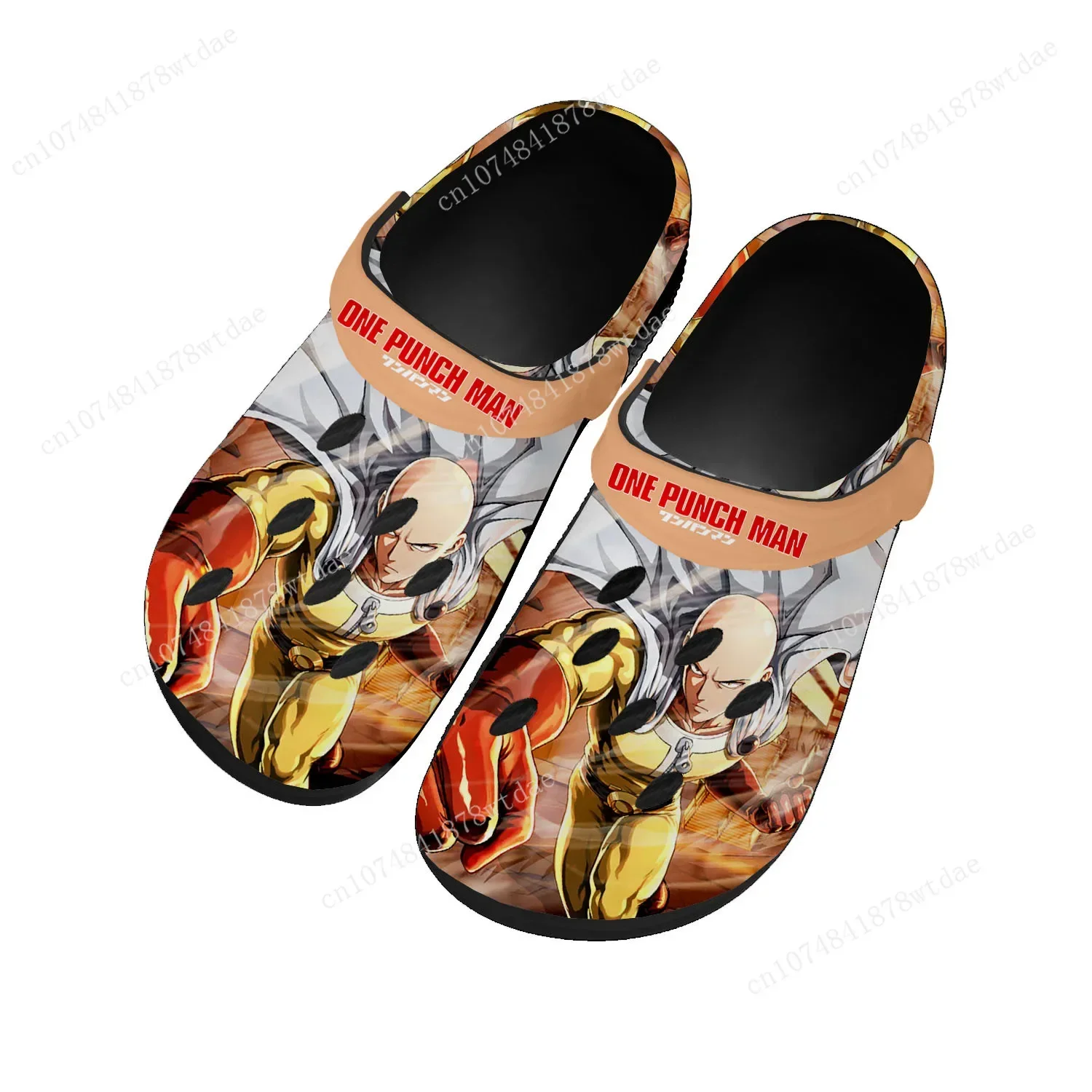 One Punch Man Home Clogs Mens Womens Teenager Custom Made Water Shoes Saitama Comics Manga Garden Beach Hole Slippers Sandals