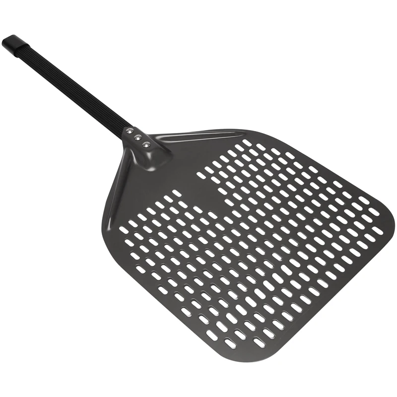 

New Perforated Pizza Peel, 12 Inch Rectangular Pizza Peel Turning Pizza Peel Pizza Shovel For Baking Homemade Pizzas