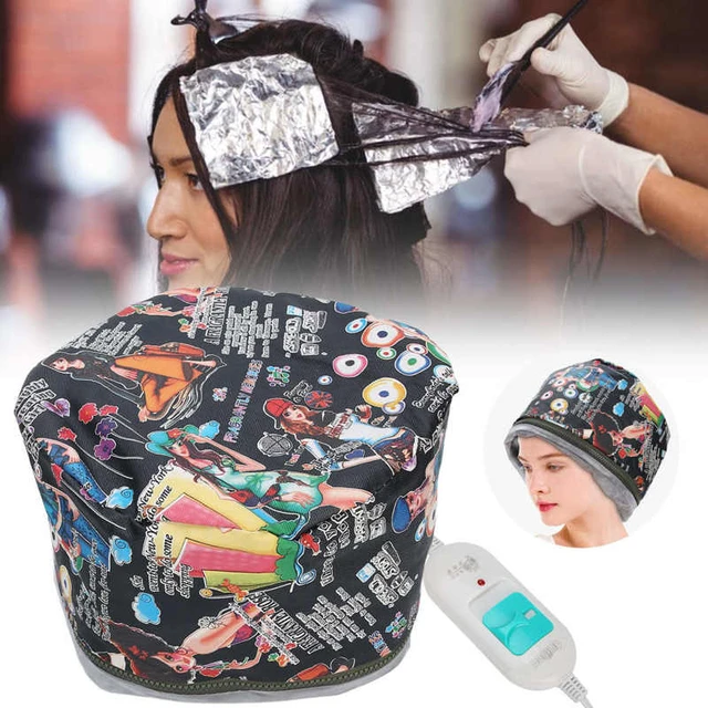 Bonnet chauffant à 3 vitesses pour cheveux, traitement à l'huile, cuisson,  nourrissant, outil de soins capillaires - AliExpress