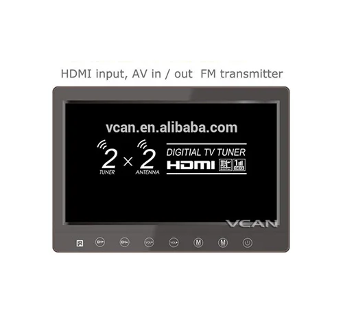 

ISDB-T10 2 Tuner 2 diversity Antenna 10.1 inch Full Segment Digital TV Receiver FCI b-cas For Japan Brazil Peru Chile Costa Rica