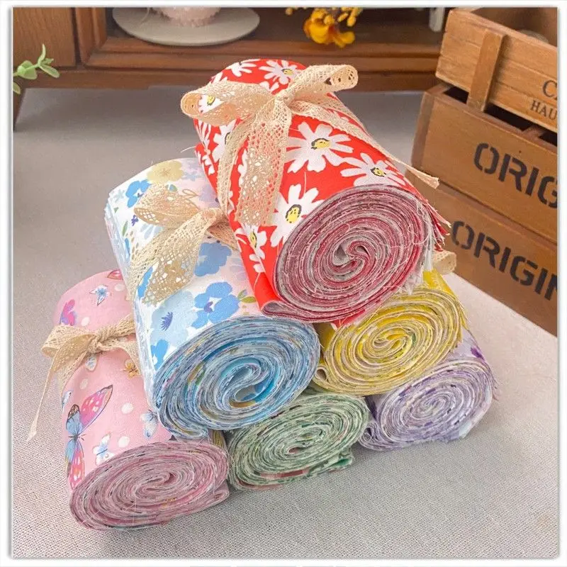 

Mixed Floral Plaid Dot Stripes Print Cotton Fabric Sewing Quilting Cloth for Clothes Patchwork Needlework Handmade DIY Material