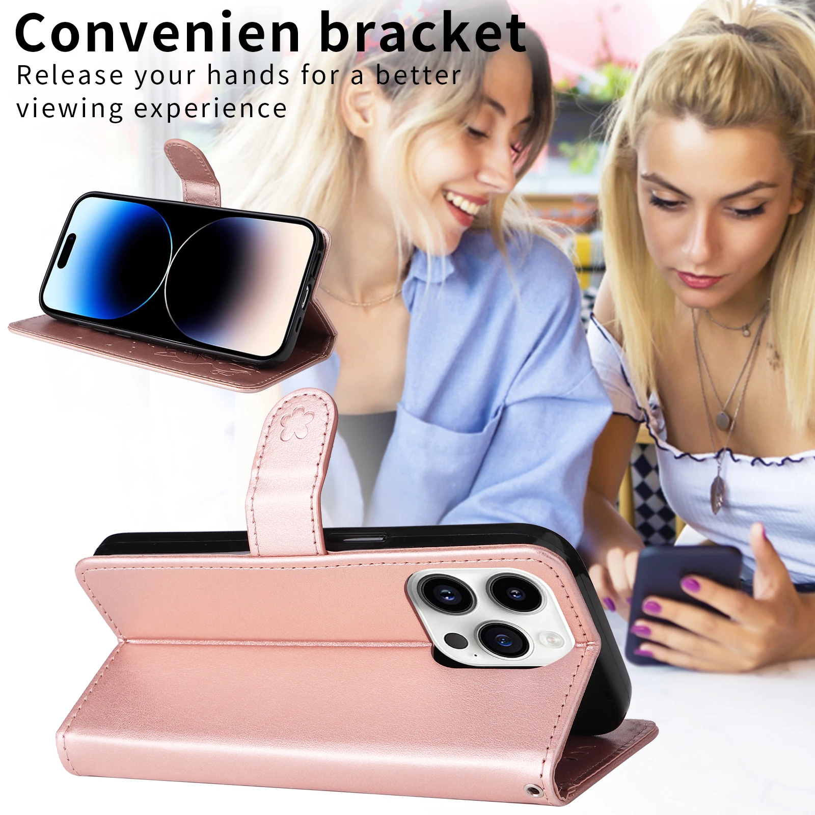 Leather Wallet Phone Case - Sleek and Stylish Protection