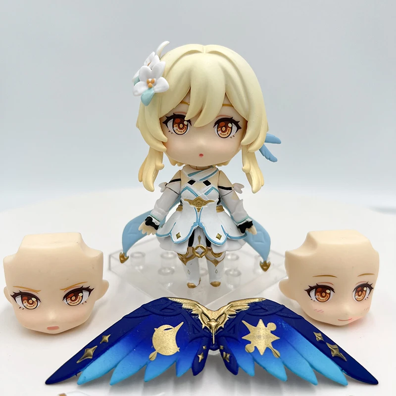 

10cm Genshin Impact Traveler/Lumine Anime Figure Genshin Impact Aether Action Figure Adult Collection Model Doll Toys Gifts