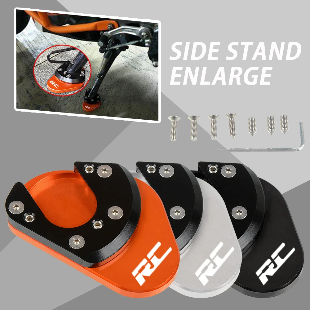 

For RC125 RC200 RC390 RC 125 200 390 DUKE 125DUKE 2014-2022 2023 Side Stand Enlarger Motorcycle Sidestand Kickstand Foot Pad
