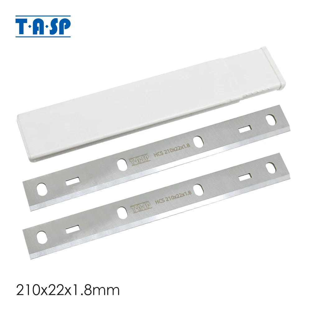 TASP 8" 210 x 22 x 1.8mm HCS Planer Blade Wood Knife for Woodstar PT85 Scheppach HT850 HMS 850/2000 Bernardo PT200ED Kity PT8500 woodworking tools