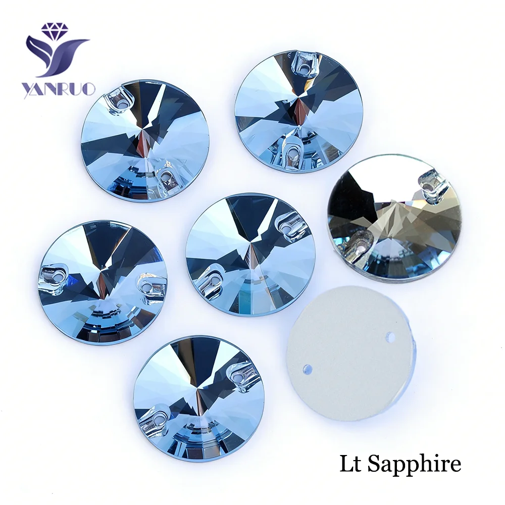Premium Round Sew-On Rhinestones – Flat Back Glass Stones