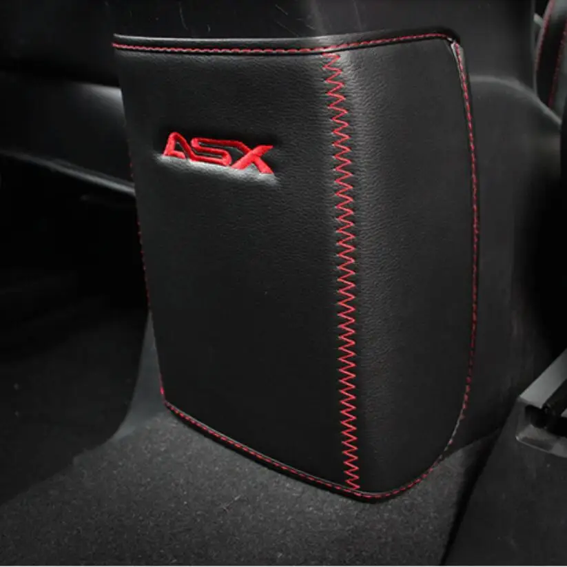 Car Armrest Cover Cotochsun Interior Back Protection Anti-Kick Pad for Mitsubishi ASX 2013 -