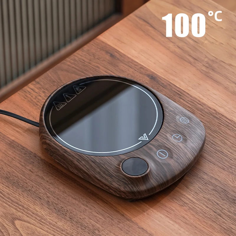200W Cup Heater Coffee Mug Warmer 100&deg;C Hot Tea Makers Warmer Coaster Heating Pad 5 Gear Cup Heaters For Coffee Milk Tea 220V heating coaster coffee heater
