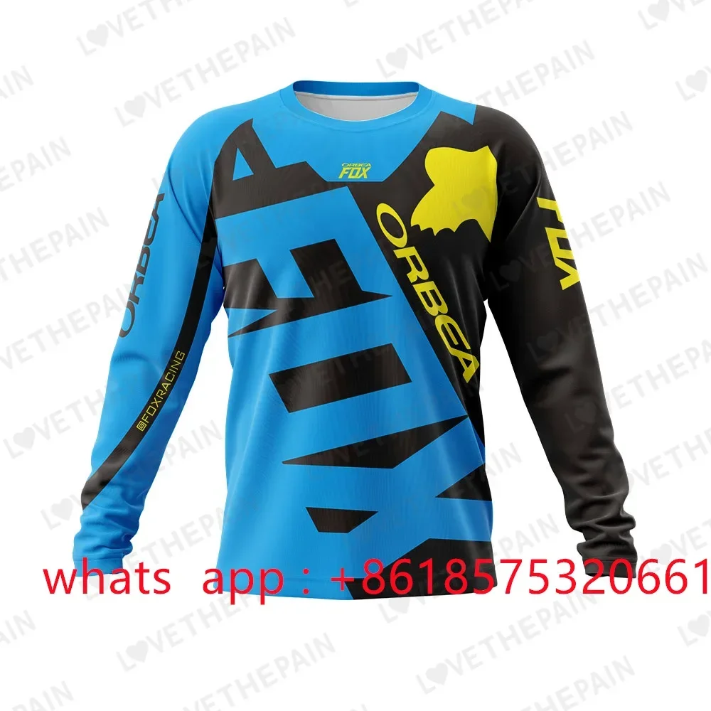 

2024 Men's Downhill Jerseys ORBEAFOX Mountain Bike MTB Shirts Offroad DH Motorcycle Jersey Motocross Sportwear Racing Bike New