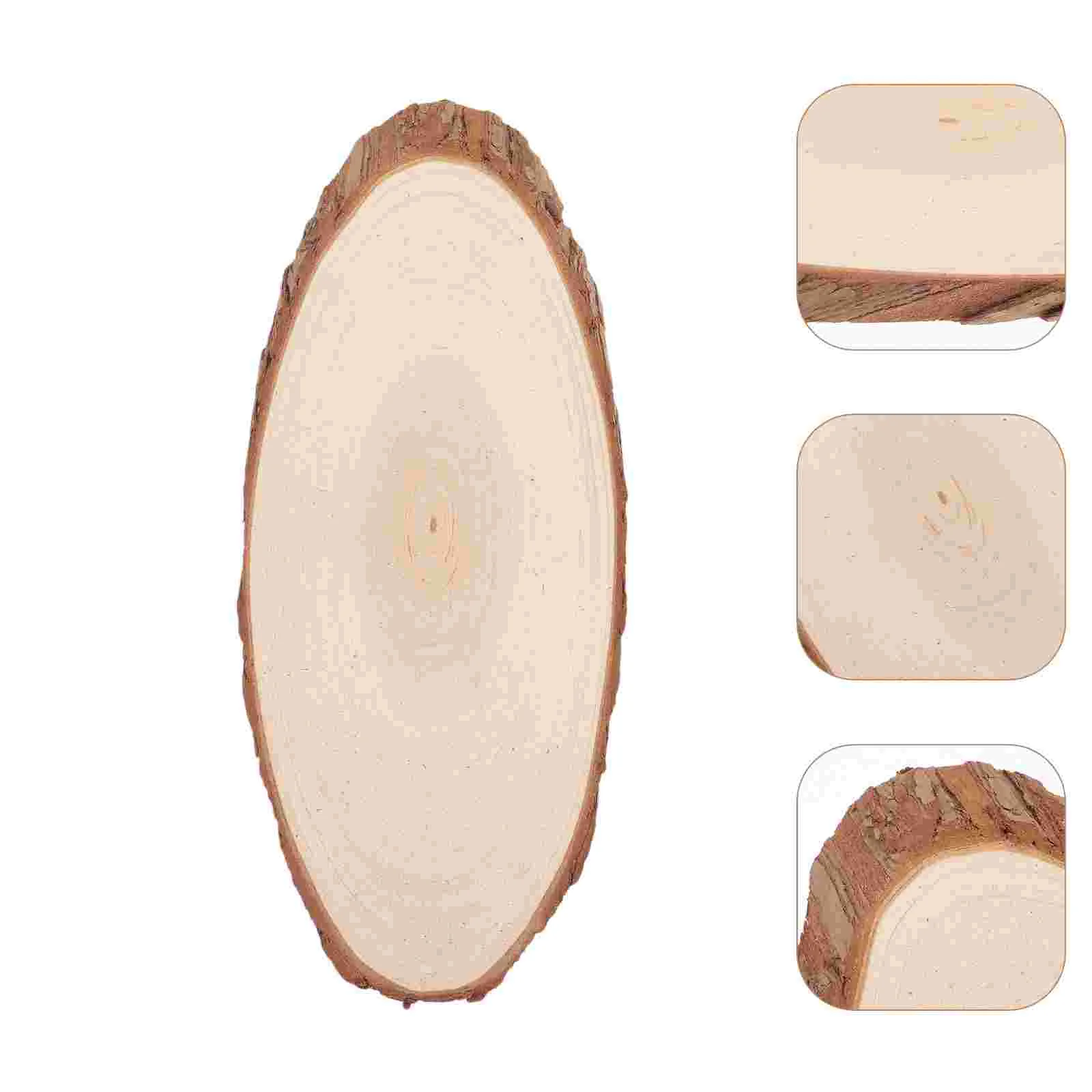 

Natural Wood Slices Oval Shaped Unfinished Wooden Slice Predrilled Wood Circles Christmas Wood Cutouts Blank Round Discs Diy