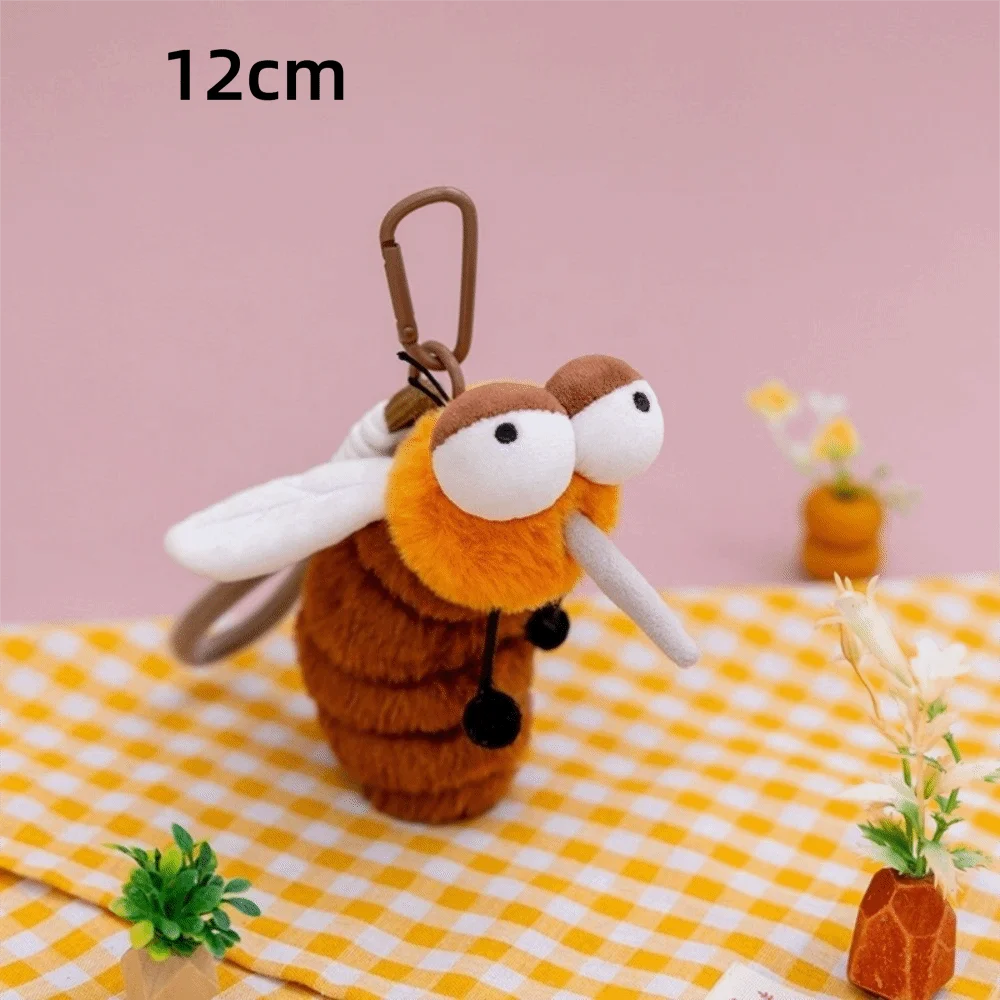 새로운 미니 곤충 인형 부드러운 12cm 봉제인형 창의적인 참신하고 재미있는 걸이형 장난감 선물