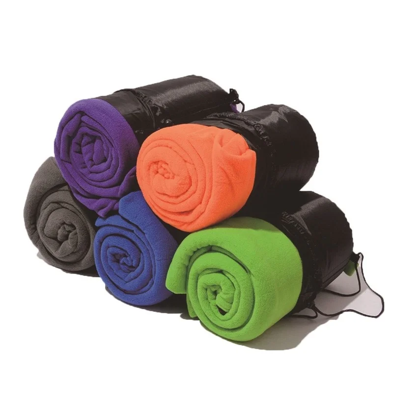 PortableUltralightPolarFleeceSleepingBagOutdoorCampingTentBedTravelWarmSleepingBag
