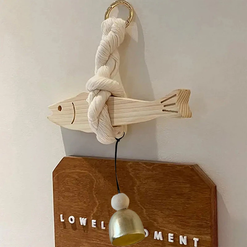 Fish Car Ornament Pollack Wall Art Hangable Wooden Door Pendant Doorbell Hangable For Wall Door Wall Art Door Decoration 2