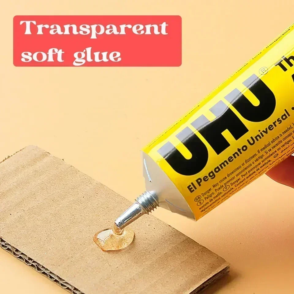 UHU German Super Glue Has Very Good Toughness Multifunctional Soft Glue Super Glue FOR MOOD Textile Porcelain Pape Metal Rubber 2