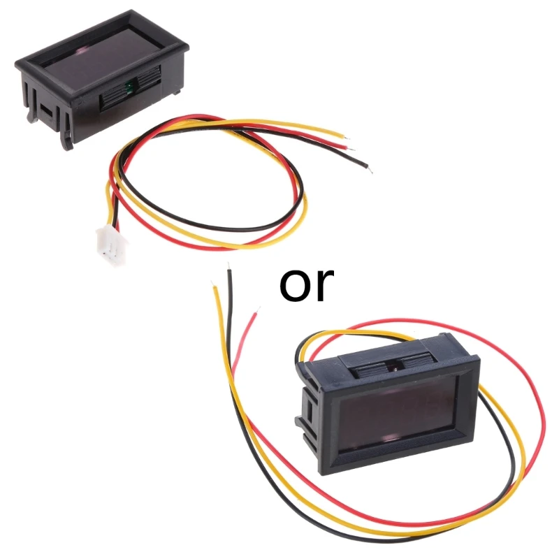 2 in 1 LED Tachometer Gauge Digital Voltmeter for Auto Motor Rotating