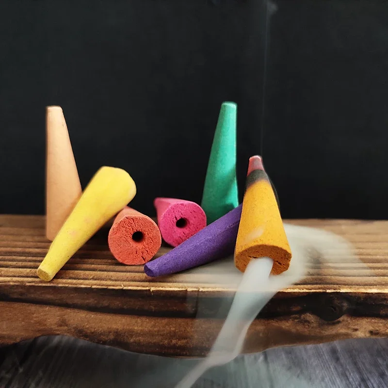 Backflow incense cones display