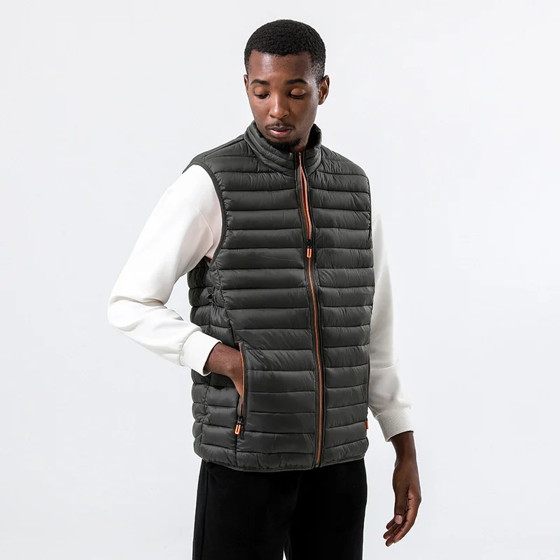 Fashion Mens Jacket Sleeveless Vest Spring Thermal Soft Vests Casual Coats Male Cotton Men's Vest Men Thicken Waistcoat 6XL