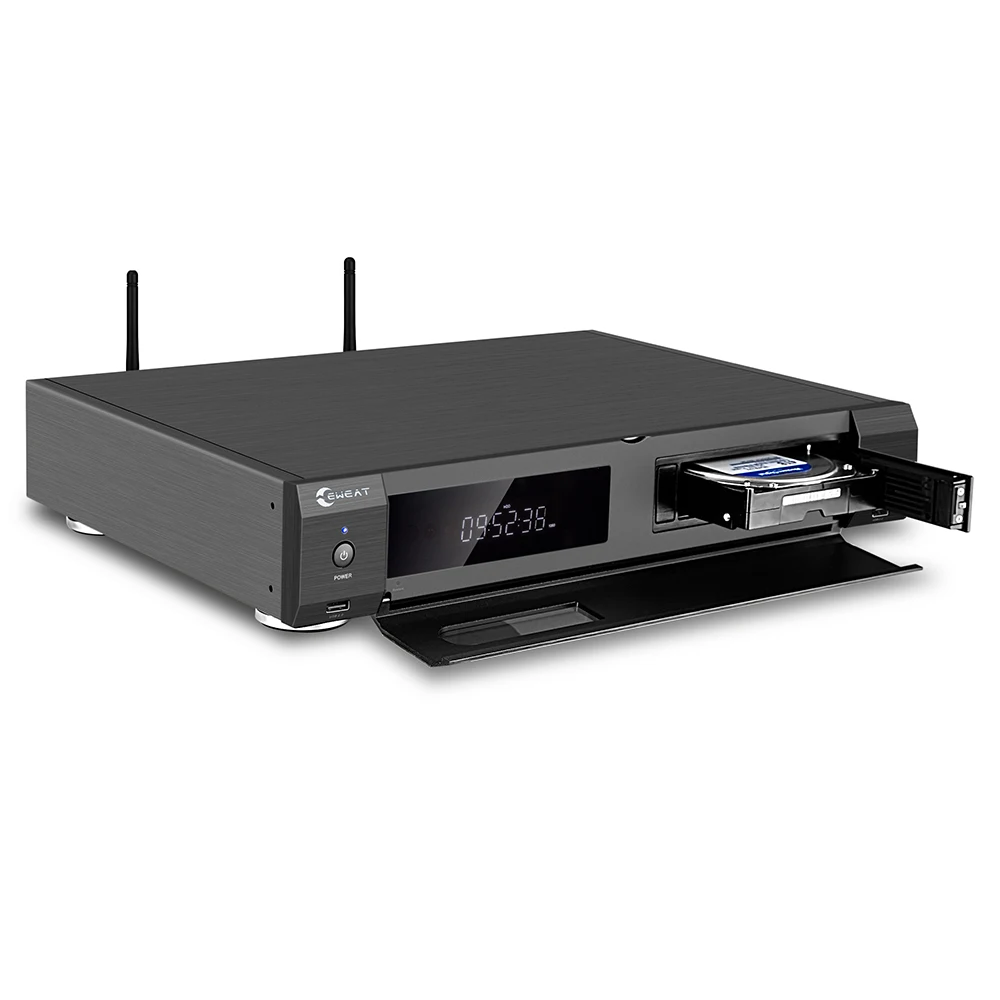 Decodificatore Dac Ess9038Pro Con Amplificatore Per Cuffie 4 + 32Gb Hdr10 12Bit Streaming Blue-Ray Set Top Box Di 4K 3D Smart Tv Box Con Hdd
