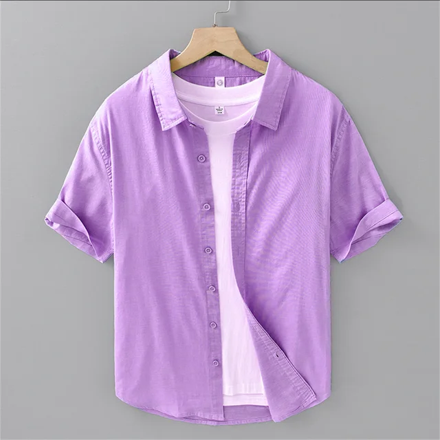 Camisetas De Lino Hombre Camisa Blanca Hombre Camisas De Lino Para