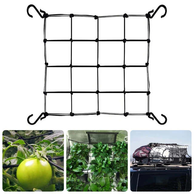 1Pc Plant Tent Branch Pressing Net Uniform Light Receiving Net Elastic Garden Flower Vegetable Grow Tent Trellis Netting 7 Sizes 2