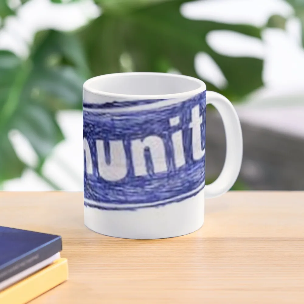 

Community TV Show Logo Coffee Mug Anime Cups Breakfast Aesthetic Cups Travel Mug