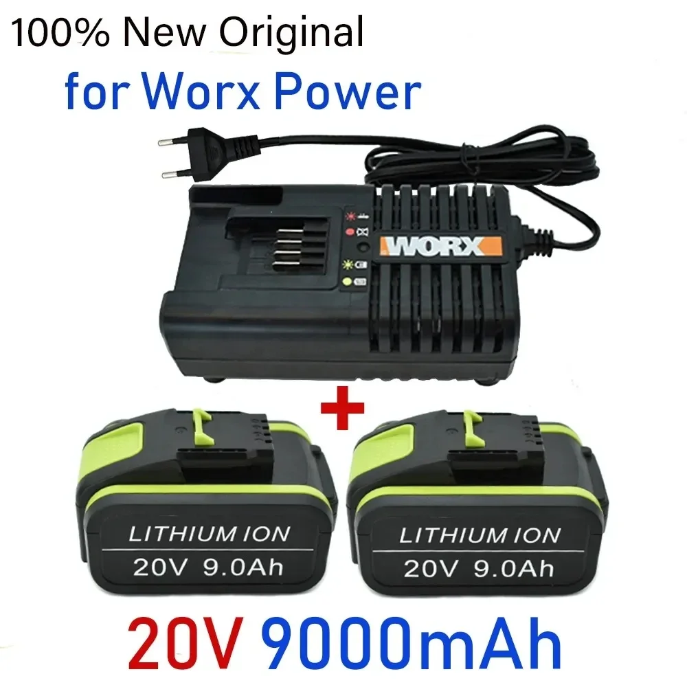 

Rechargeable Lithium Battery Replacement of WORX 20V 9Ah Electric Tool WA3551 WA3553 WX390 WX176 WX178 WX386 WX678 with Charger