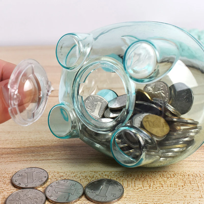 Transparente Spardose Für Kinder - Niedliche Plastik Sparbüchse_voghion.com