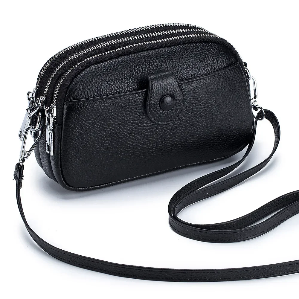 

Crossbody Bags for Women Genuine Leather Women Mobile Phone Bag Mini Ladies Purses and Handbags Premium Cow Leather