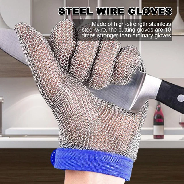 Cut Resistant Stainless Steel Gloves Working Safety Gloves Metal Mesh Anti  Cutting Kitchen Chef Gloves Gardening Hand Protect - Household Gloves -  AliExpress