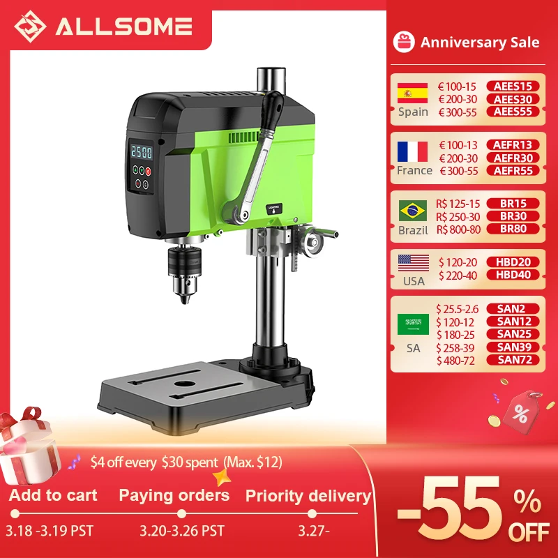 Станок Сверлильный Настольный Bg 518801 Купить