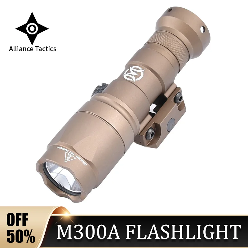 

WADSN Surefir M300 M300A Tactical Mini Scout Flashlight Fit 20mm Rail Airsoft Weapon Hunting LED Gun accesories Light