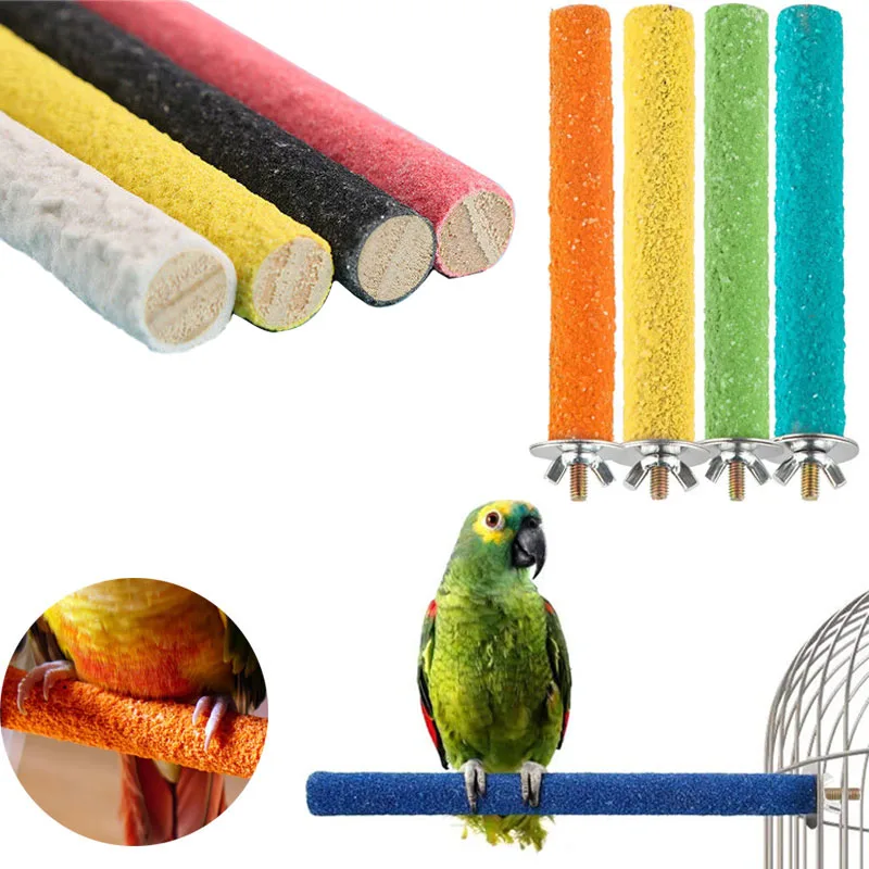 Jaula para pájaros para perchas, plataforma de soporte para loros, para masticar, pata, molienda, juguetes limpios, Calopsita, juguetes para pájaros grandes, suministros de periquito - AliExpress Hogar y jardín