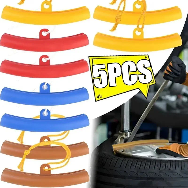 1/5PC Car Wheel Steel Ring Protective Sleeve Auto Wheel Rim Protector for Auto Bike Motorcycle Wheel Guard Rim Tyre Accessories