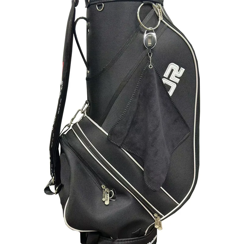 Description Picture 4 of itemGolf Towel Mini Square With Carabiner PU Waterproof Golf Ball Club Head Cleaner Camouflage Skull Various Styles Golf Supplies