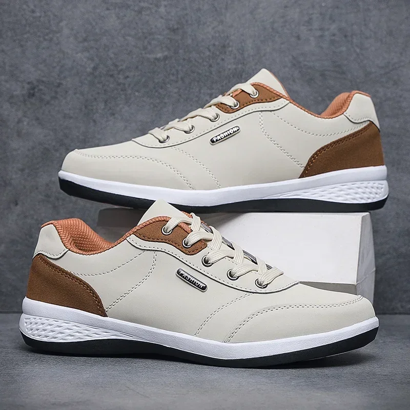 Men’s Waterproof Leather Sneakers – Spring & Autumn Walking Shoes 3