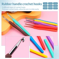 KRABALL Knitting Crochet Hook Set Home Use Sewing Tool DIY Craft Crochet Knit Markers Needles Tools Weaving Accessories With Bag 4