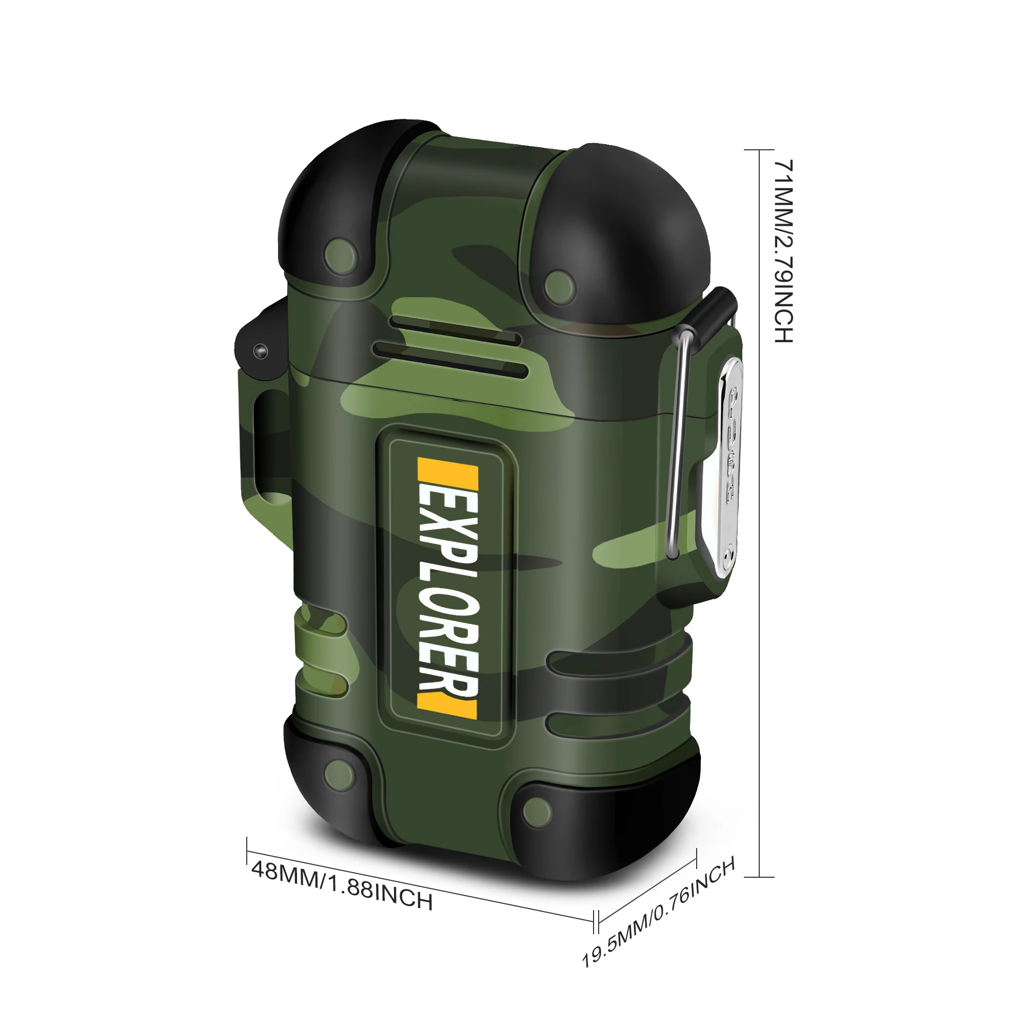Waterproof USB Charging Electric Lighter Dual Arc Lighter Flameless Plasma Lighter Outdoor Hiking Camping Smoking Accessories 6