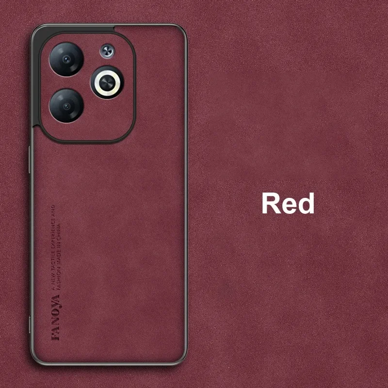 Luxury PU Leather Matte Silicone Phone Case - Full Protection Back Cover