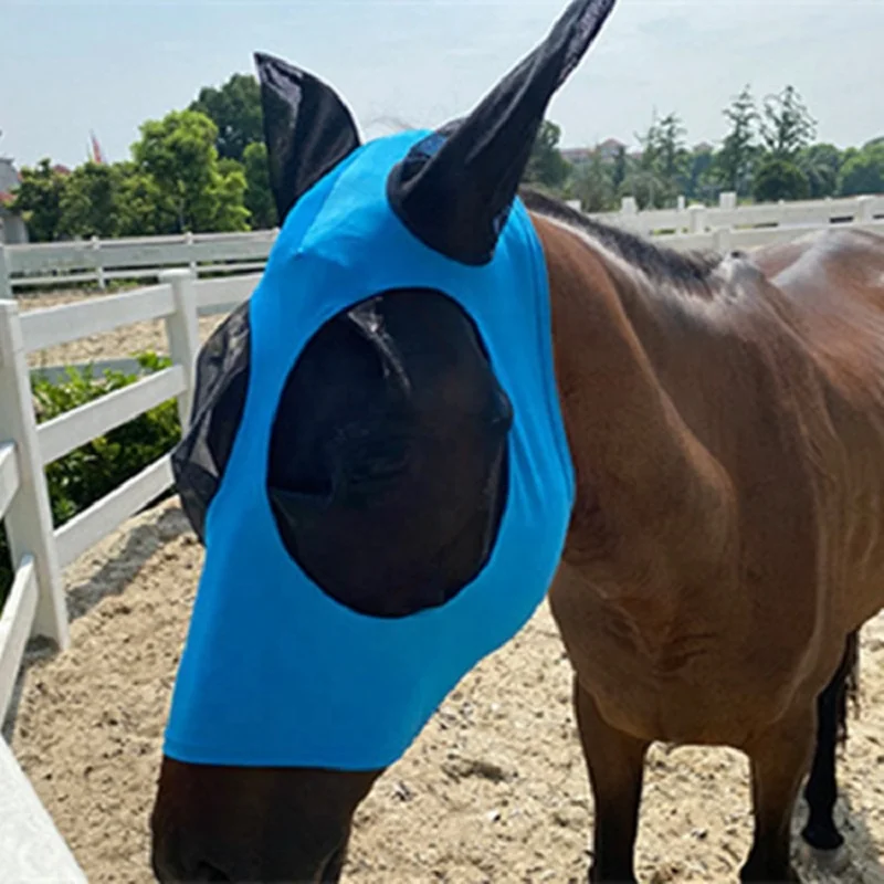 Factory New Products Anti-sunlight Anti-mosquito Breathable Equestrian Products Horse Face Mask