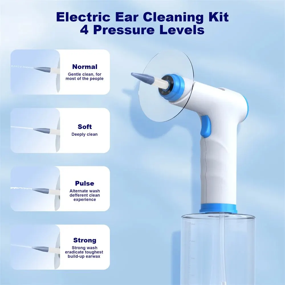 Aspirateur à Cérumen électrique Pour Oreilles - Rechargeable USB - Avec Embouts Silicone - Pour Adultes Et Enfants - 11