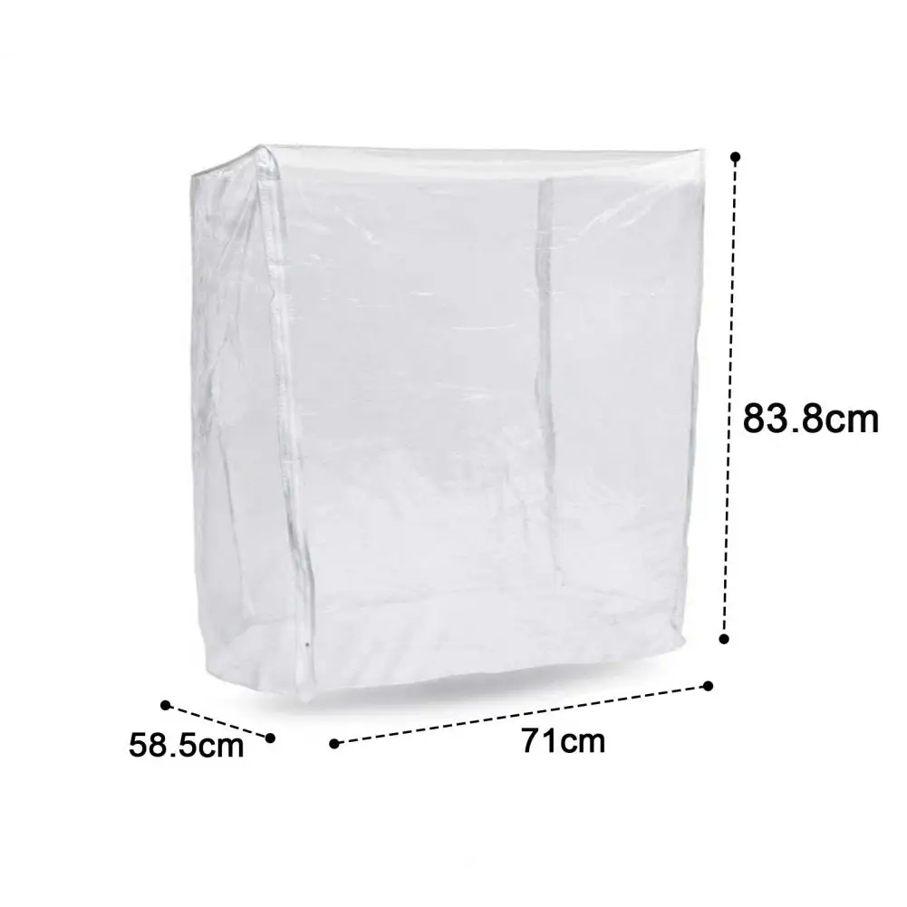 Waterproof Shelf Cover Bread Rack Transparent Bun Pan Rack Cover Zipper Closure Baking Pan