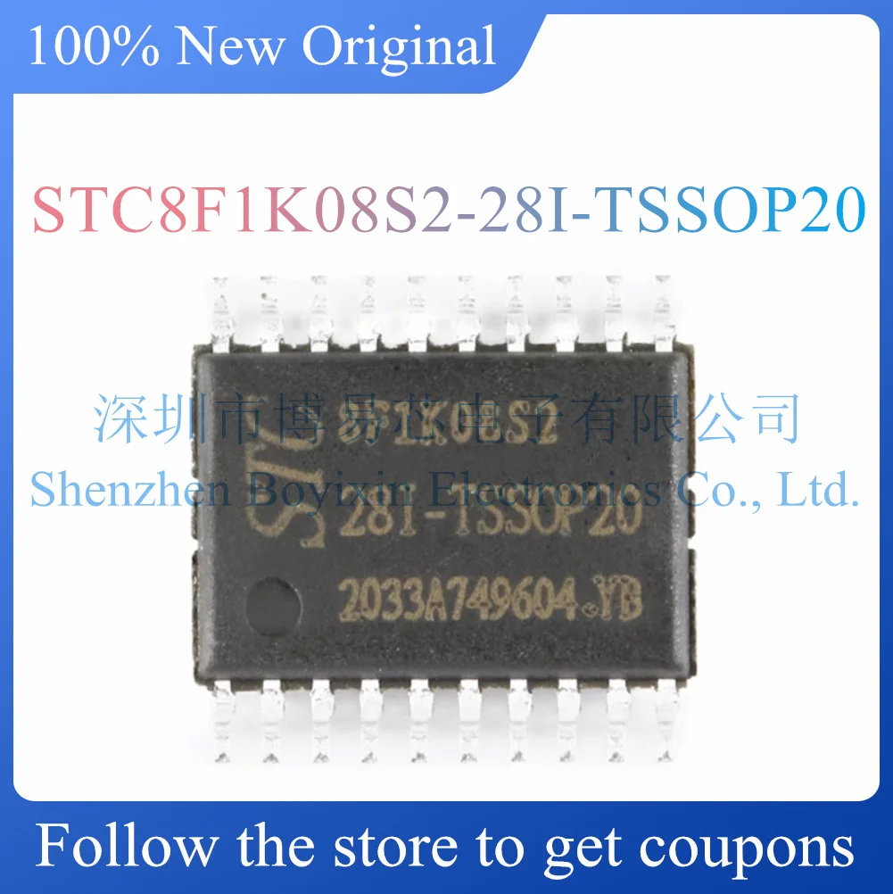 

NEW STC8F1K08S2-28I-TSSOP20.Original Product.TSSOP-20